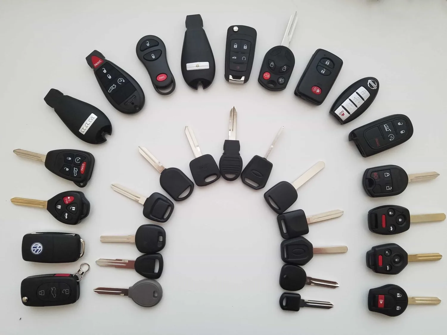 Wide selection of car keys, remotes, and key fobs replaced by Gateway Car Key Replacement in St. Louis